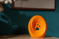 갤러리 뷰어로 이미지로드, Spiritails Paw urn orange. Pet urn -Cat urn Dog Urn Memorial for pets
