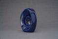 Gallery viewerに画像を読み込む, ペットの火葬用骨壷 "Paw" - コバルトメタリック | セラミック | 手作り