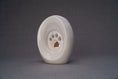 Gallery viewerに画像を読み込む, ペットの火葬用骨壷 "Paw" - ホワイト | セラミック | 手作り