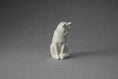 갤러리 뷰어로 이미지로드, ミニ座り猫火葬骨壷 - パーリーホワイト | ハンドメイド | セラミック