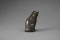 Gallery viewerに画像を読み込む, ミニ座り猫火葬骨壷 - ダークマット | セラミック | 手作り