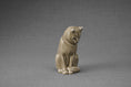 갤러리 뷰어로 이미지로드, ミニ座り猫火葬骨壷 - ベージュグレー | ハンドメイド | セラミック