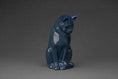 Gallery viewerに画像を読み込む, 座り猫火葬骨壷 - ブルーメランジ | セラミック | 手作り