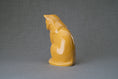Gallery viewerに画像を読み込む, 座り猫火葬骨壷 - アンバーイエロー | セラミック | 手作り