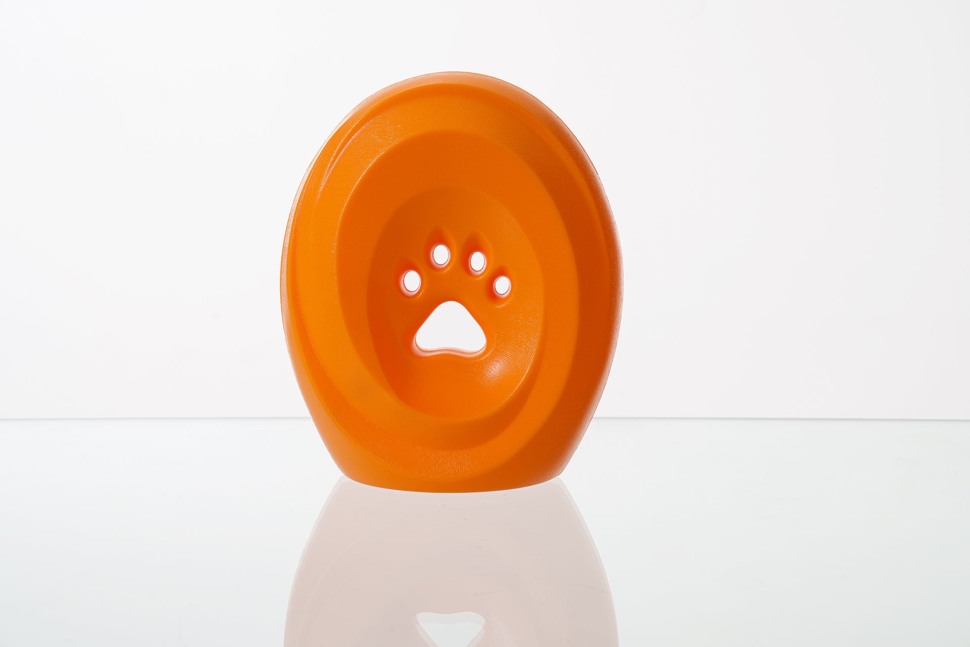 Spiritails Paw urn orange. Pet urn -Cat urn Dog Urn Memorial for pets