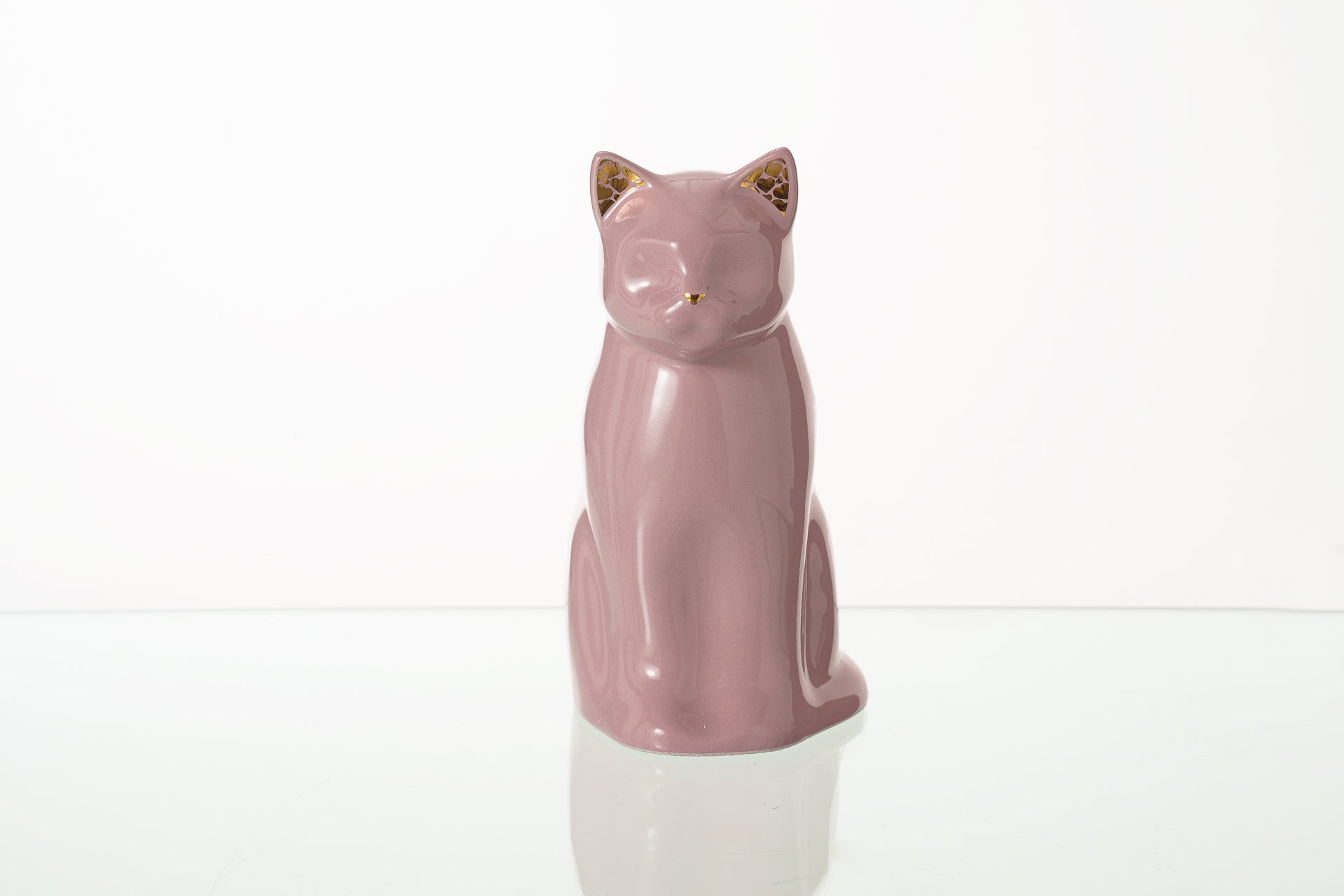 「Meow」猫用ペット骨壷 - ピンク | 陶器 | ハンドメイド