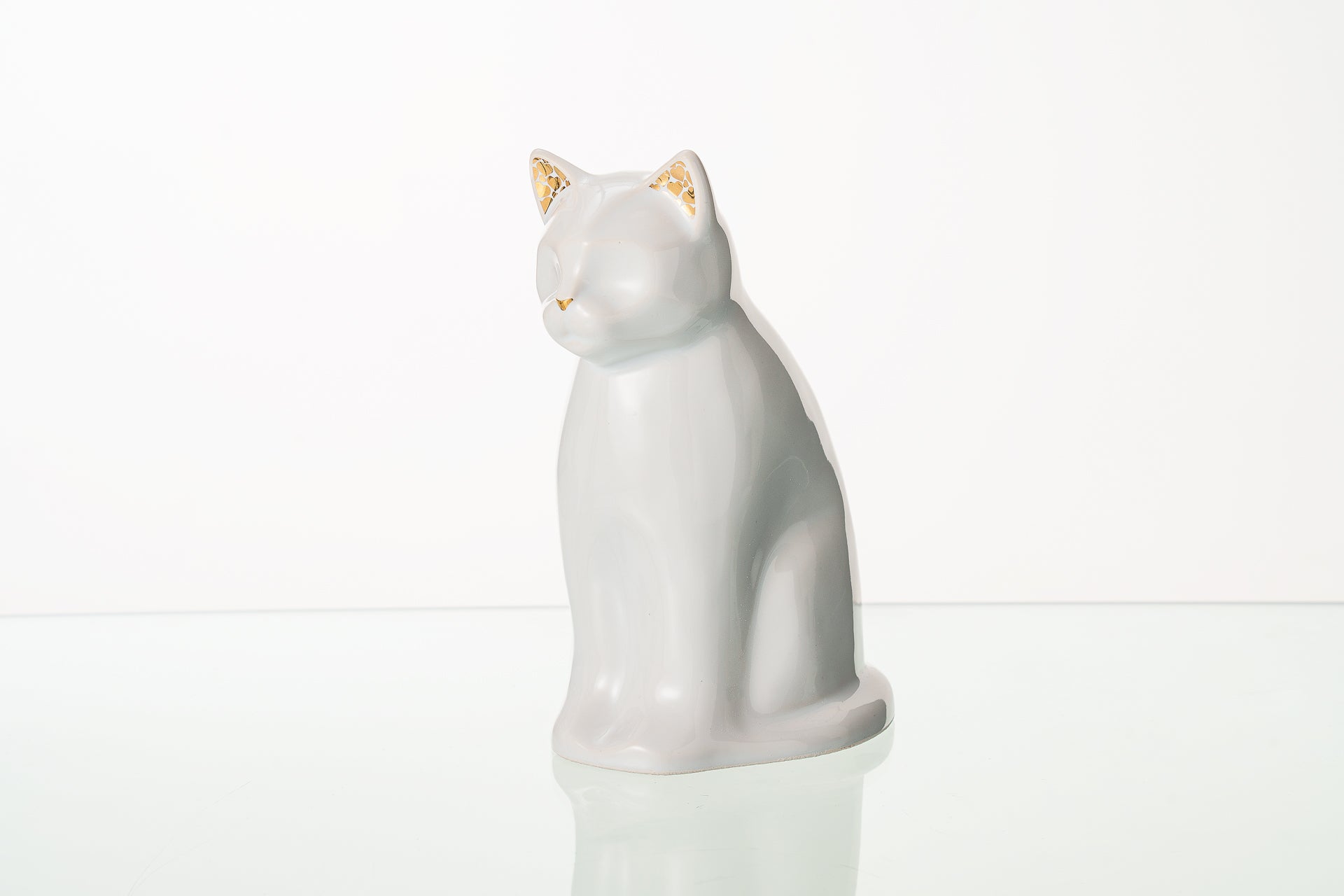 Meow Cat Urn White