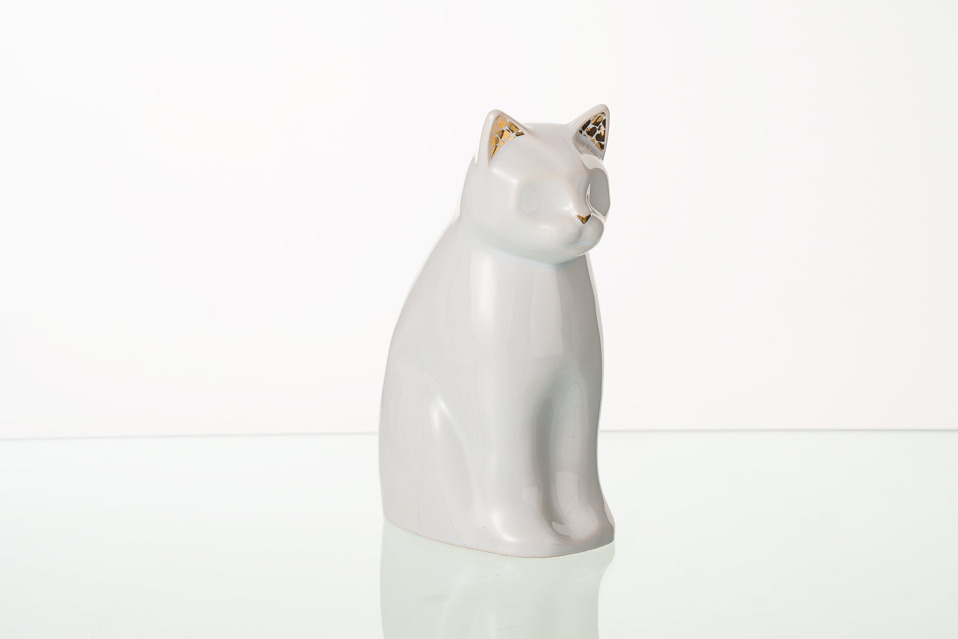 Meow Cat Urn White